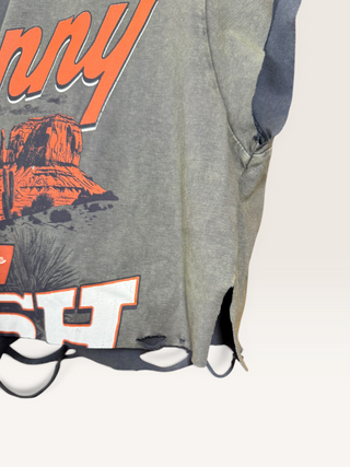 Johnny Cash Chop Shop Cropped T-Shirt