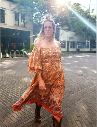 Western Skies Midi Dress