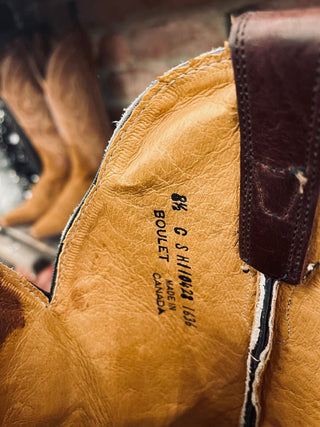 Vintage Boulet Cowboy Boots W Sz 8.5