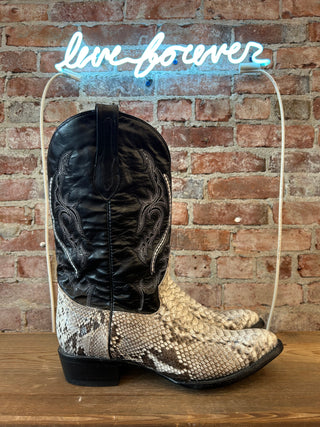 J.B. Dillon Python Men's Cowboy Boots Size 13