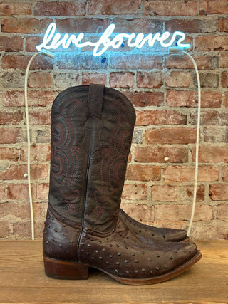 Señor Cielos Genuine Ostrich Men's Cowboy Boots Size 11.5