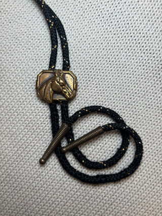 Brass Pony Bolo Tie