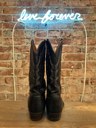 El Dorado Genuine Lizard Men's Cowboy Boots Size 10