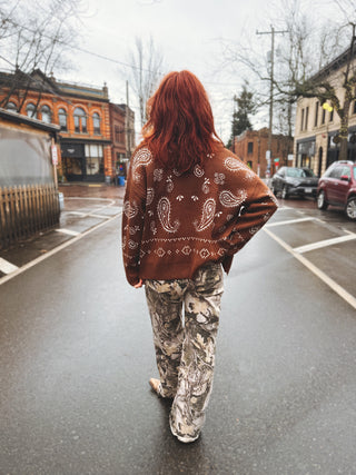 Road Runner Paisley Sweater