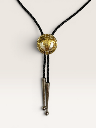Vintage Golden Ram’s Head Bolo Tie