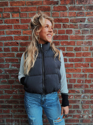 Cloud Crop Puffer Vest