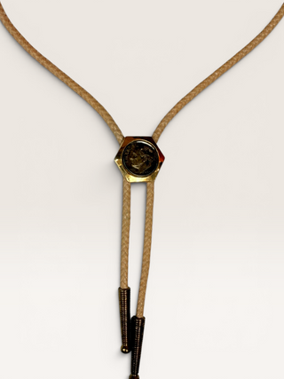 Vintage Roosevelt Dime Bolo Tie