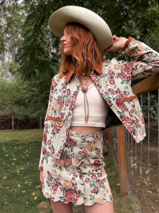 Letting Me Down Jacquard Tapestry Jacket