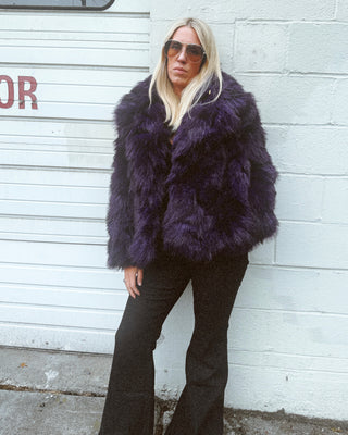 Purple Haze Faux Fur Jacket
