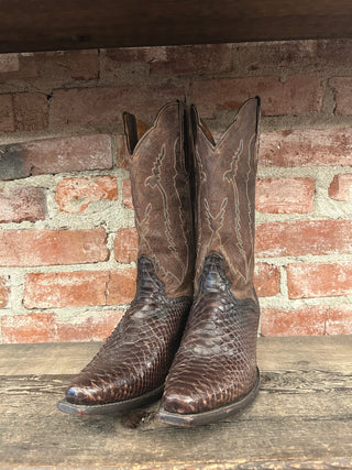 JB Dillon Snakeskin Men’s Cowboy Boots Size 10