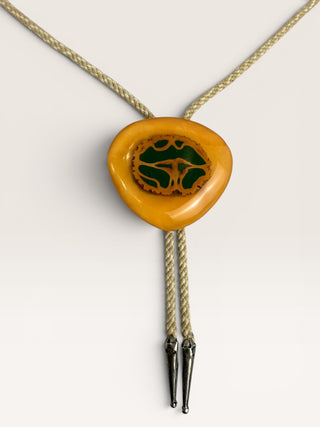 Vintage Acrylic Branch Cut Bolo Tie