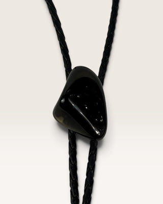 Black Stone Bolo Tie