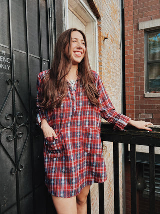 Wind River Plaid Flannel Dress