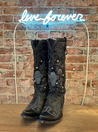 Double D Ranch Women’s Cowboy Boots size 8