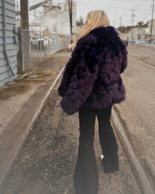 Purple Haze Faux Fur Jacket