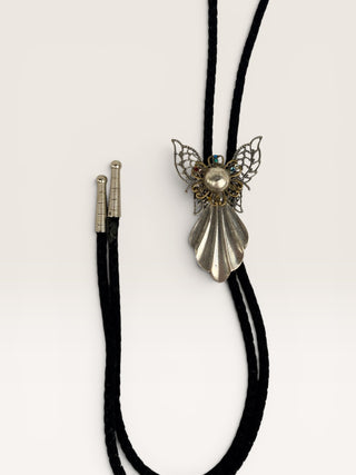 Vintage Silver Angel Bolo Tie