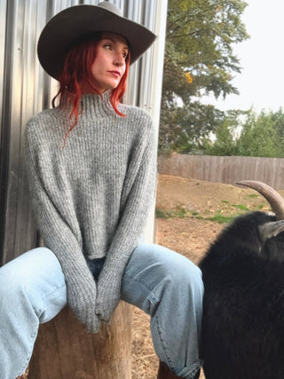 Heart of Glass Mock Neck Sweater