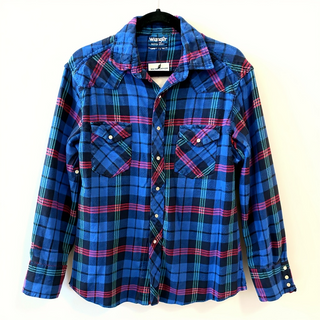 Vintage Men’s Wrangler Snap Up Shirt Size Large