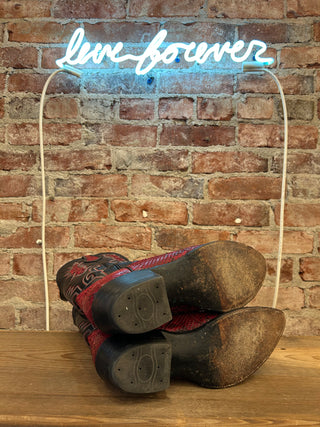 Hondo Genuine Snake Women’s Cowboy Boots Size 10