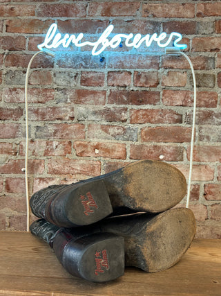 Tony Lama Genuine Lizard Men's Cowboy Boots Size 12 wide