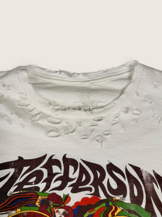 Jefferson Airplane Distressed Crop Chop Shop Tee