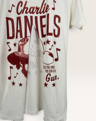 Charlie Daniels Front Cut Chop Shop T-Shirt