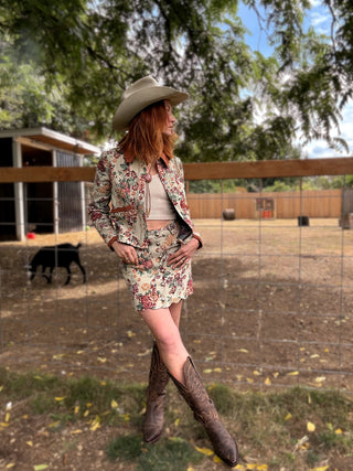 Letting Me Down Jacquard Tapestry Jacket