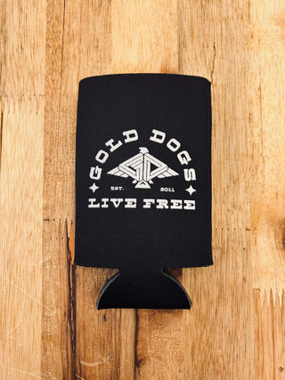 Gold Dogs Slim Can Koozie