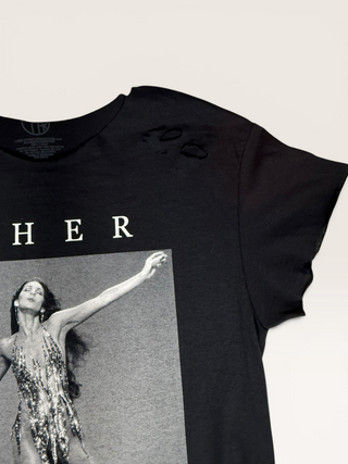 Cher Chop Shop Distressed T-Shirt
