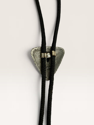 Vintage Silver Triangle and Black Onyx