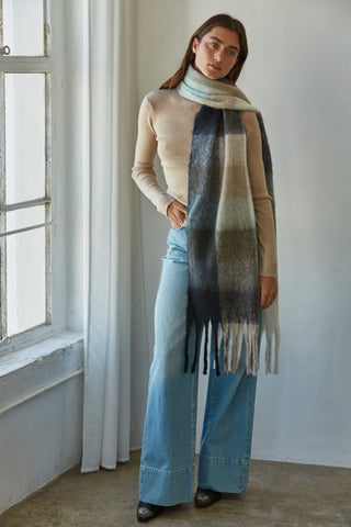 Stay Cozy Oversized Fringe Scarf