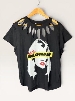 Blondie Chop Shop Cut Out Tee