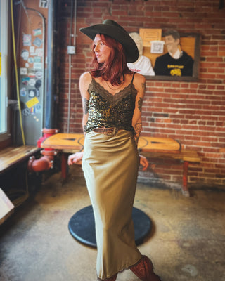 Start Me Up Sequin Tank Top