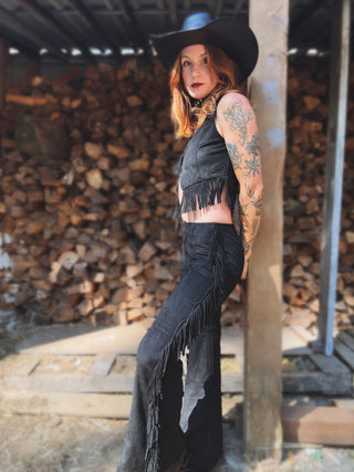 I Never Lie Fringe Vest