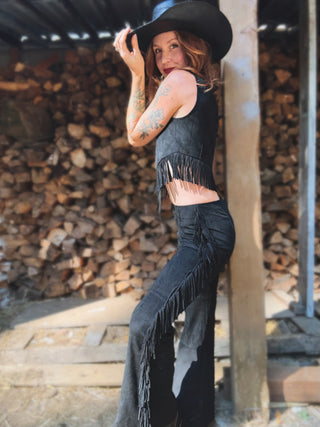 I Never Lie Fringe Vest