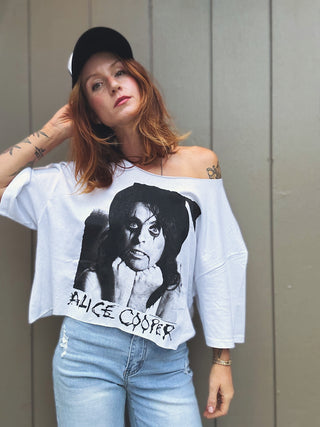 Chop Shop Alice Cooper Poison Crop Top T-shirt