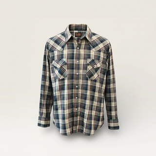 Vintage Men’s Plains Western Wear Snap Up Shirt L