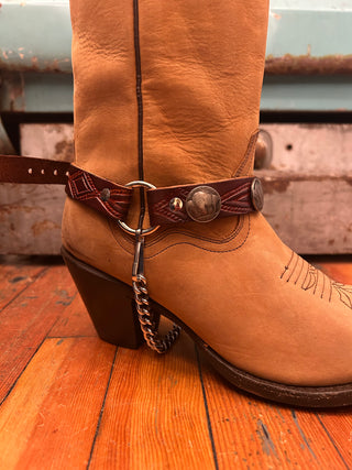 Buffalo Nickel Boot Harness Chain