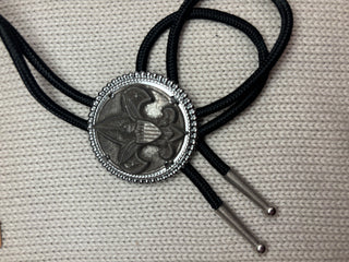 Shield Eagle Concho Bolo Tie