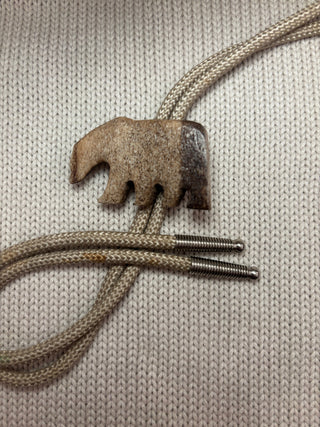 Drift Wood Bear Bolo Tie