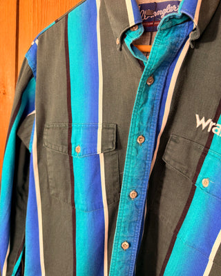 Vintage Men's Wrangler Western Button Up - Medium