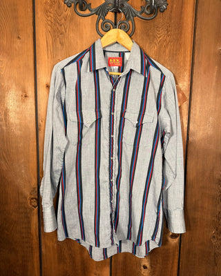Vintage Men’s Ely Plain Western Snap Up - Medium