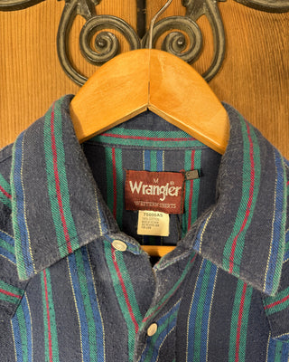 Vintage Men's Wrangler Western Snap Up - Medium