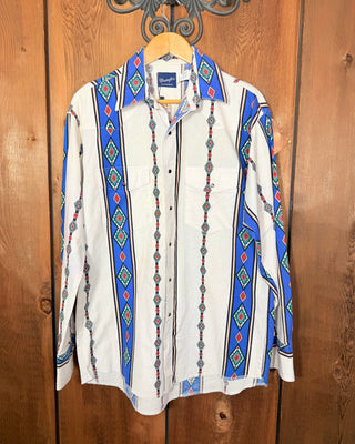 Vintage Men's Wrangler Snap Up - Large