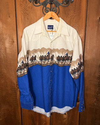 Vintage Men's Wrangler Snap Up - X-Large