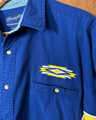 Vintage Men's Wrangler Snap Up - Large