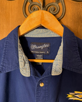 Vintage Men's Wrangler Snap Up - Large