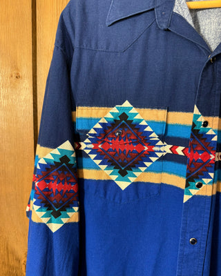 Vintage Men's Wrangler Snap Up - X-Large