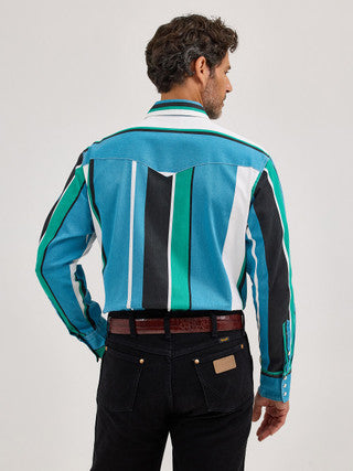 Wrangler® Vintage Inspired Brushpopper Long Sleeve Shirt