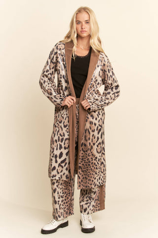 Caviar Dreams Leopard Sequins Duster